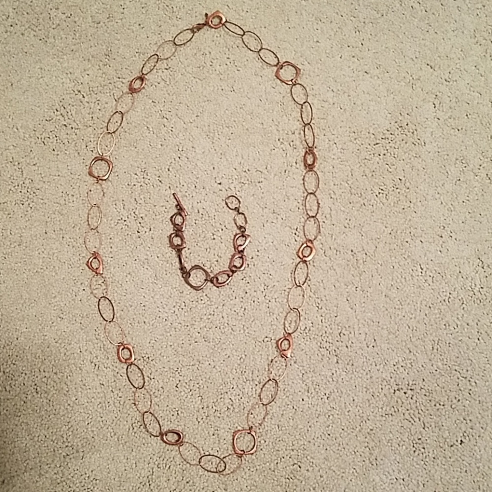 Premier Designs Copper Necklace and Bracelet